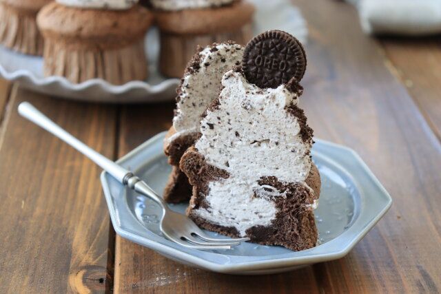 濃厚クッキークリームカップケーキ レシピ 完成