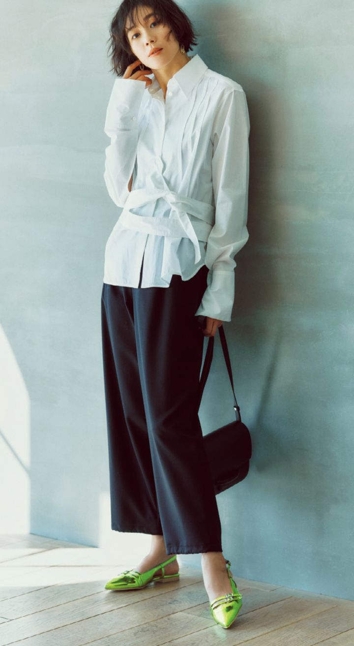 ポインテッドトゥ プリティーバレリーナ フラットシューズ 