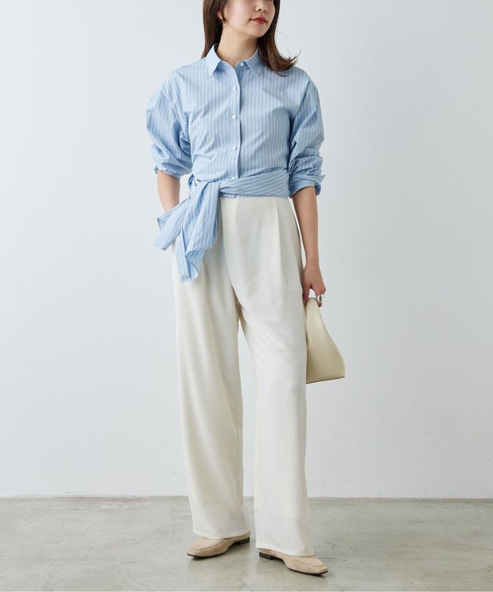 画像: ジャージーラップワイドパンツ ¥19,800／ガリャルダガランテ 出典：パル