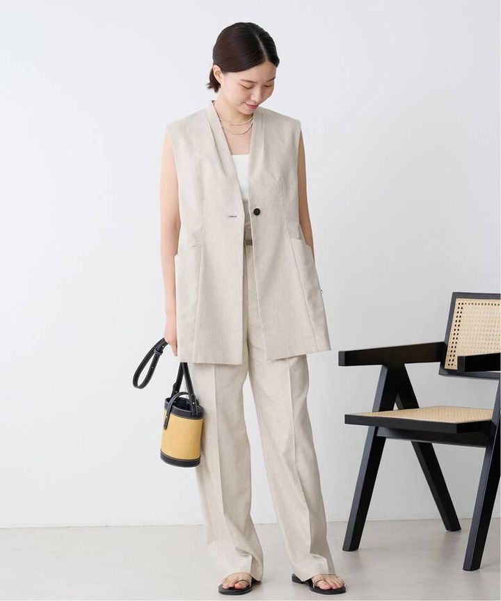 画像: ハイウエストワイドストレート トラウザーズ ¥20,900／イエナ 出典：BAYCREW’S STORE