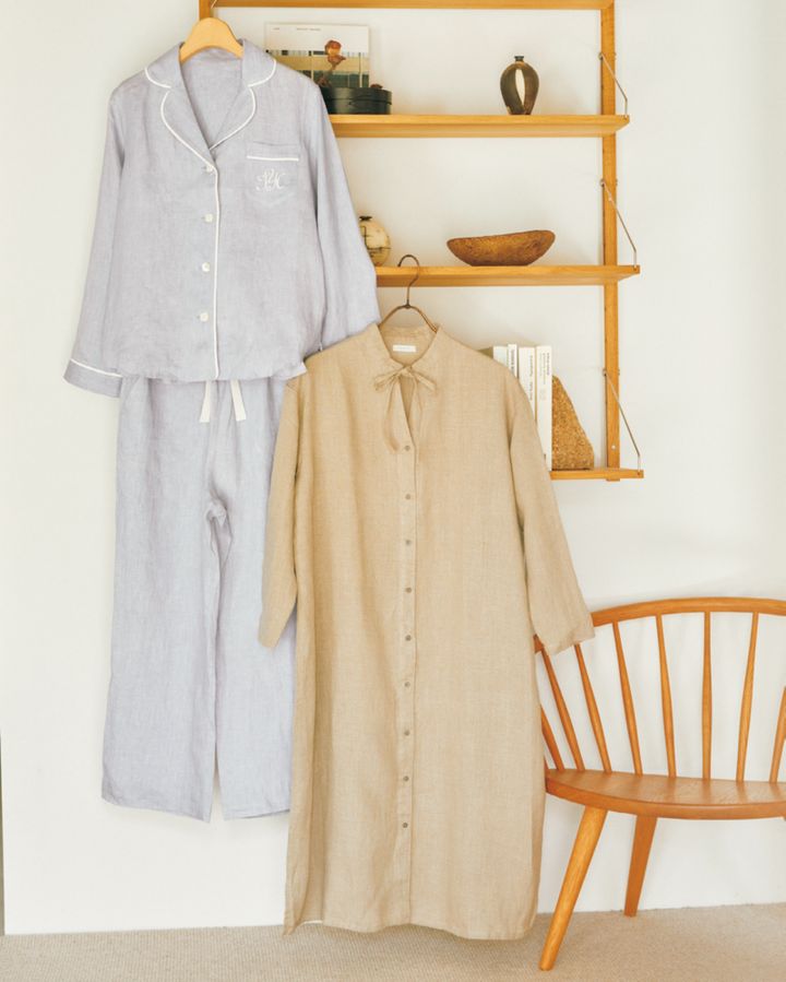 体温調整 リネン 天然素材 通気性 パジャマ ルームウェア フォグリネンワーク