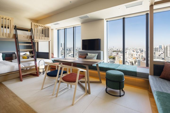 最大6名まで宿泊可能な「OMOハウス」