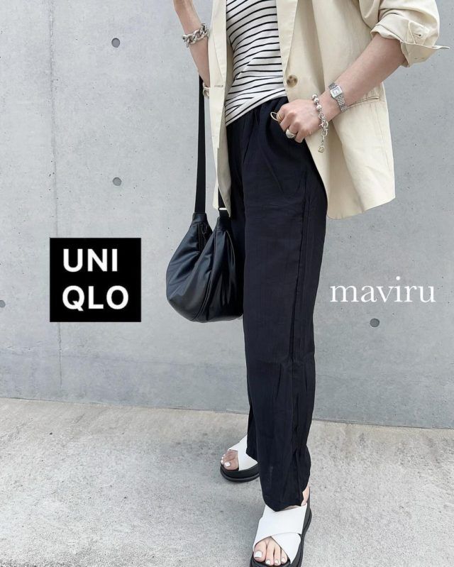 UNIQLO：Cプラットフォームサンダルコーデ1