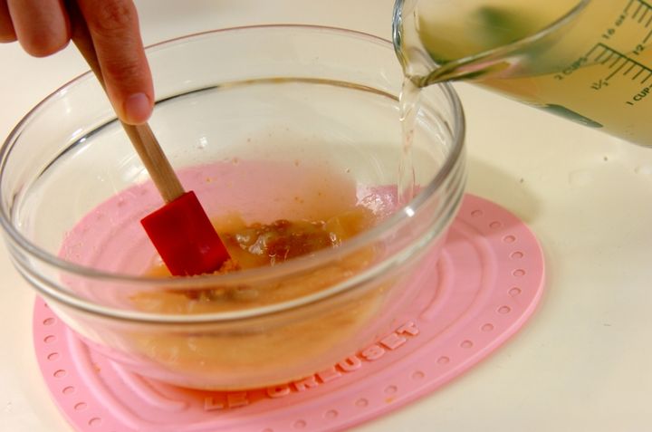 冷たいおみそ汁の作り方1