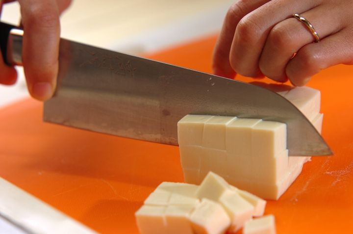 冷たいおみそ汁の下準備1