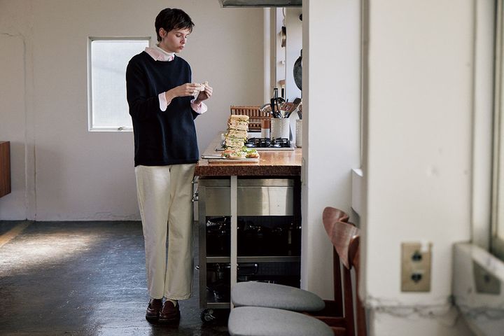 定番の重ね着はストライプシャツでアクセントをつけて【本日のFUDGE GIRL-4月22日】