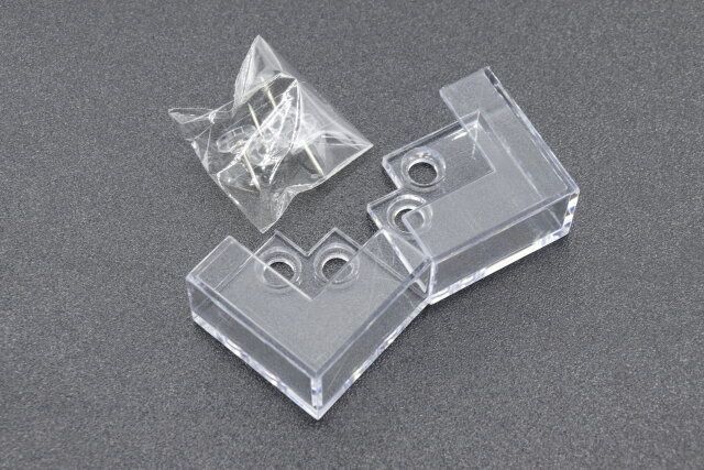 セリアのL字ラッククリア2P ピン付き