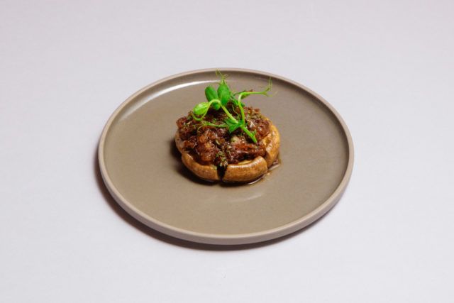 キノコのステーキ画像