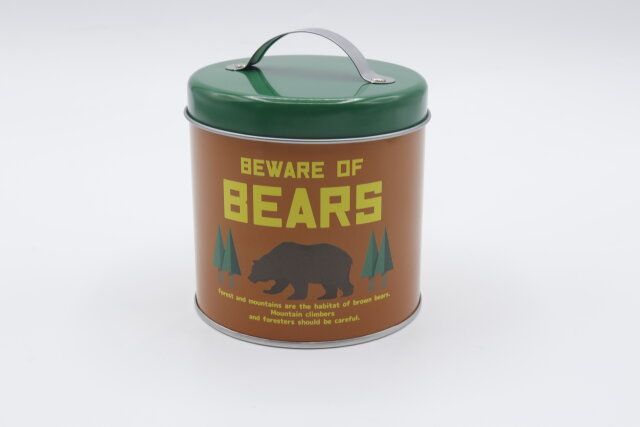 セリアの蓋付ブリキポットEG B