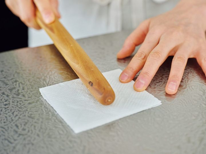 粗挽きは、めん棒で叩けばOK！