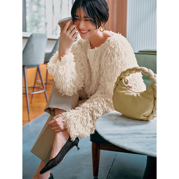 パンツ,ハリツヤパンツ,ベージュパンツ,パンツコーデ,ウィムガゼット,阪井まどか