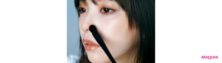 与田祐希さんがなりたい“私”。「大人っぽく」は、オレンジのワントーンメイクで実現_8