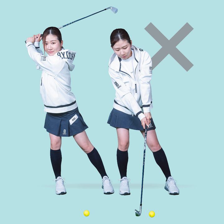 右の股関節にしっかり乗ればダフらない！ “スエー防止”の超簡単練習法 