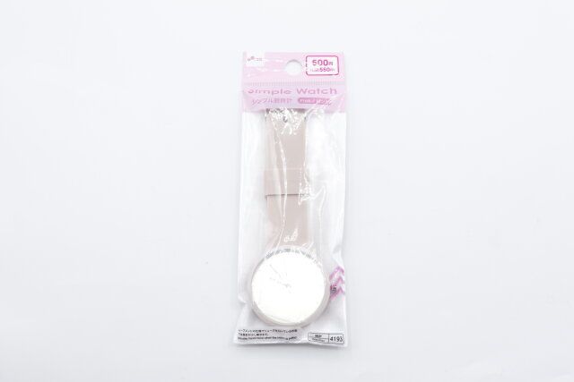 ダイソーのシンプル時計（PK）のパッケージ