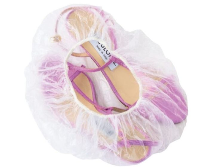 旅の収納 靴はシャワーキャップ