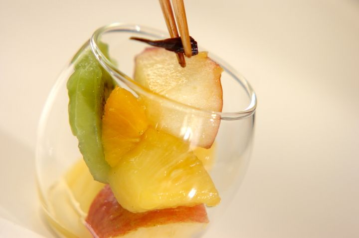 フルーツのバニラマリネの作り方2