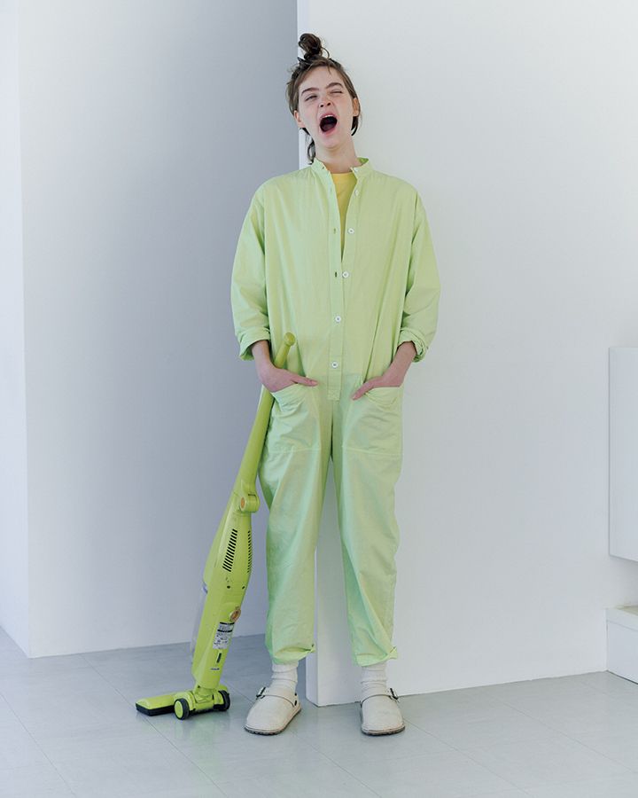 超珍しい！アップルグリーンのオールインワンでこの春一番のおしゃれ【本日のFUDGE GIRL-4月25日】