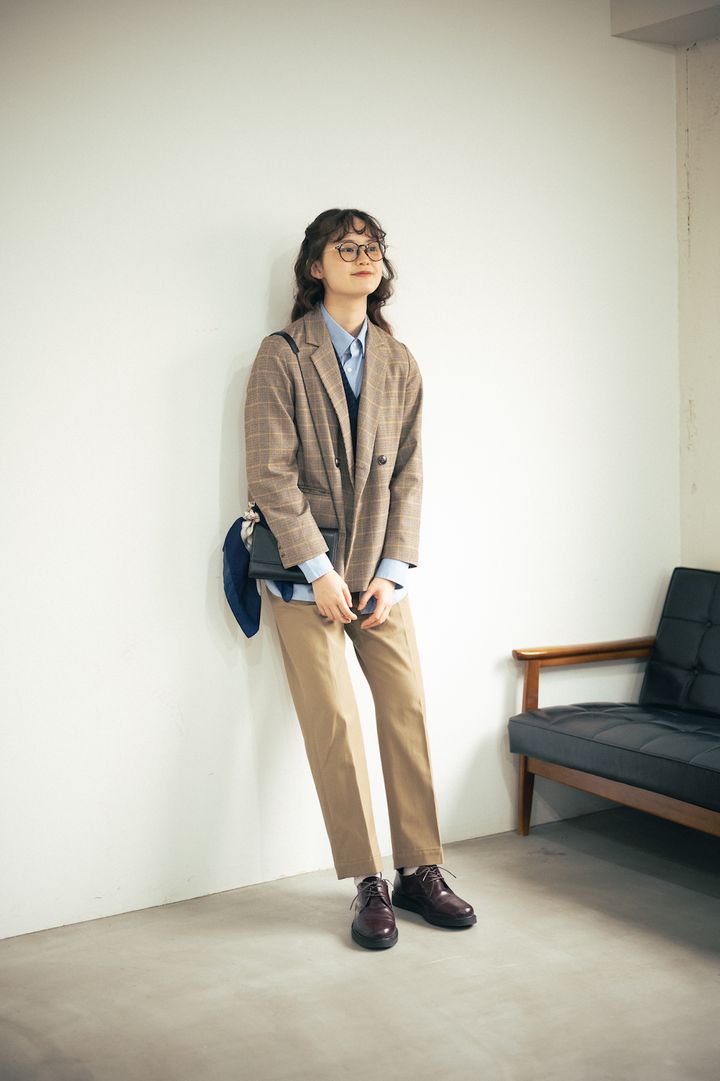 春のジャケット着まわし2選。チェック柄でこなれたトラッドなスタイルに【FUDGE FRIEND おしゃれさんの毎日コーディネート】