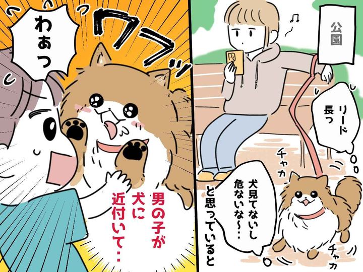 画像: 公園で「危ない！」【犬を好き勝手に遊ばせる飼い主】にあ然！→ 危険を感じていると、思わぬ救世主が！