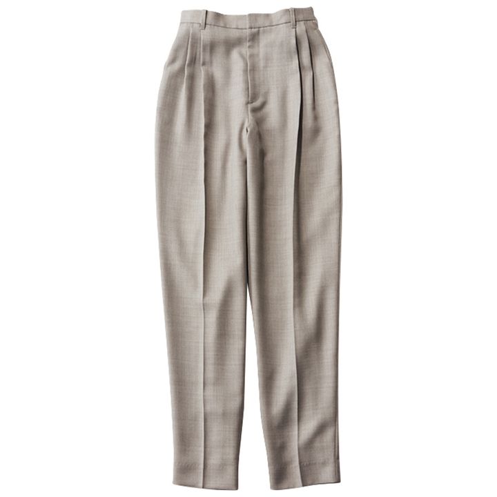 ライトグレーパンツ,テーパードパンツ,エブール