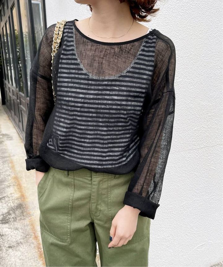 画像: メッシュリネンルーズプルオーバー ¥13,200 ／スピック＆スパン 出典：BAYCREW’S STORE