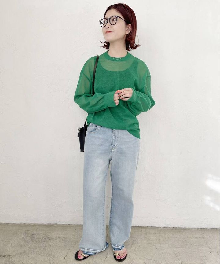 画像: シアーニットボリュームスリーブプルオーバー ￥14,300／スピック＆スパン 出典：BAYCREW’S STORE