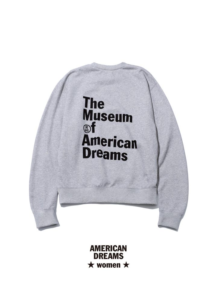 RHCロンハーマン American Dreams スウェット/ グレー M ロンハーマンAmerican Dreams The Museum スウェット