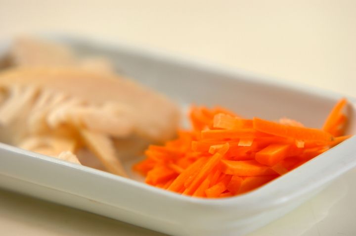 もずくのスープの下準備1