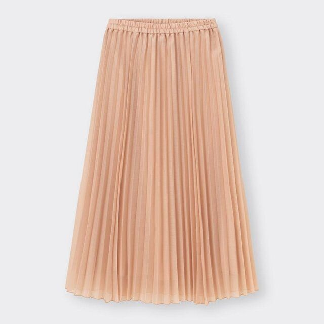 春におすすめのGUのキレイ色スカート