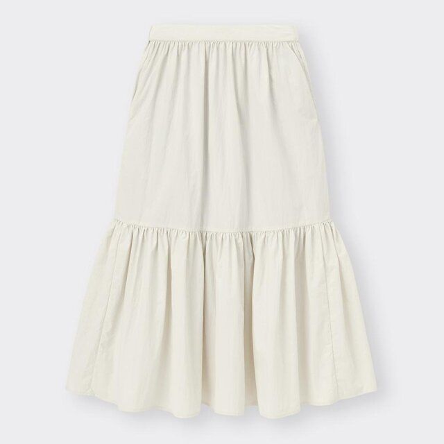 春におすすめのGUのキレイ色スカート