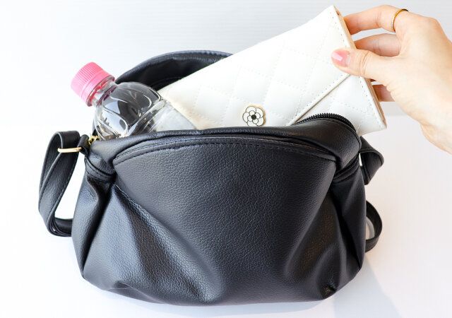500mLボトルも長財布もすっぽり収納