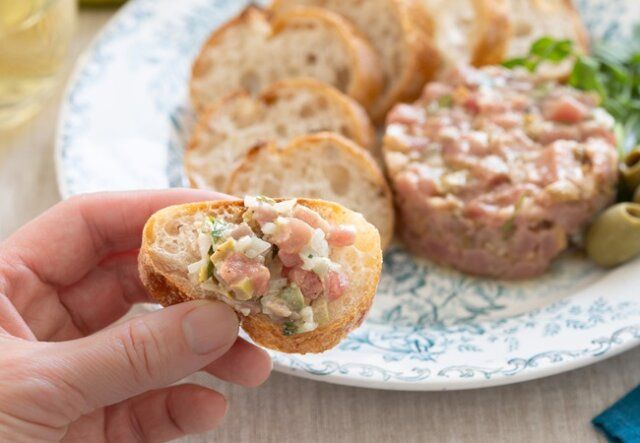 マグロのタルタル レシピ 完成