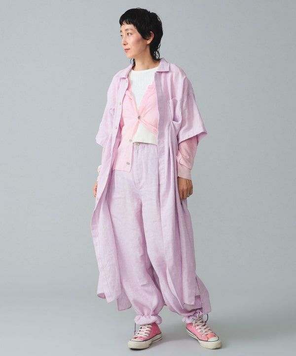 画像: maturely / Linen Blend Work Shirt Dress ￥28,600／BEAMS BOY 出典：BEAMS