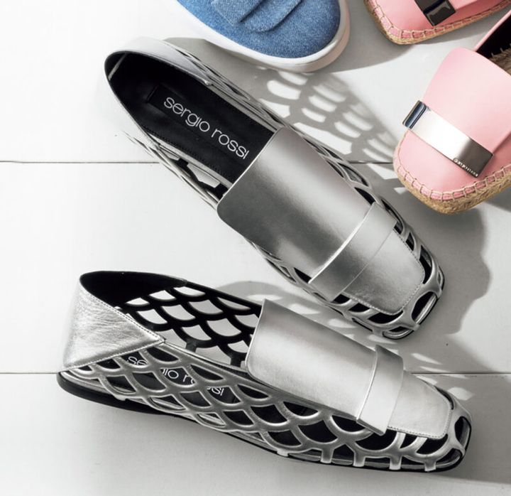 セルジオ ロッシ 春の新作シューズ シルバーシューズ