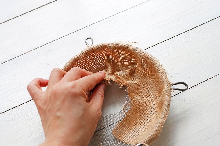 多肉のリース作り