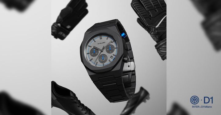 王者インテルと『D1 MILANO』コラボ限定の腕時計が登場 「創造性の都市ミラノ」がテーマのブラックモデル