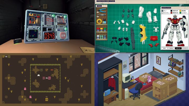 ゲーム『完全爆弾解除マニュアル：Keep Talking and Nobody Explodes』、『Baba is You』、『Last Call BBS』、『Unpacking』