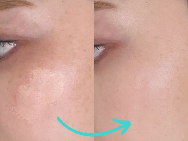 『レイヤード フィットクッション』レビュー左：before・右：after