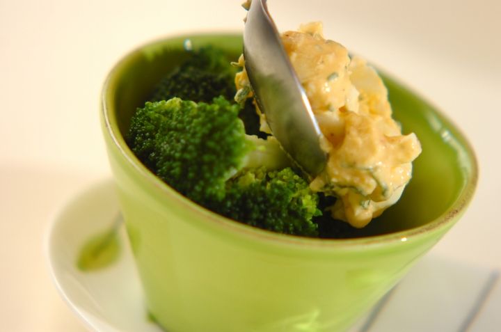 ブロッコリーの卵ソースの作り方3