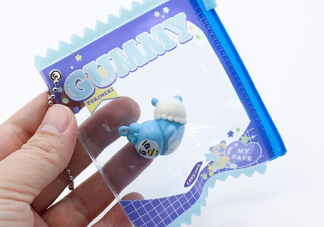 100均セリアのお菓子パッケージ風キーホルダー