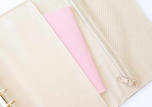 宝島社のムック付録の本気でお金が貯まる万能バインダーセットは通帳を収納できるサイズ感