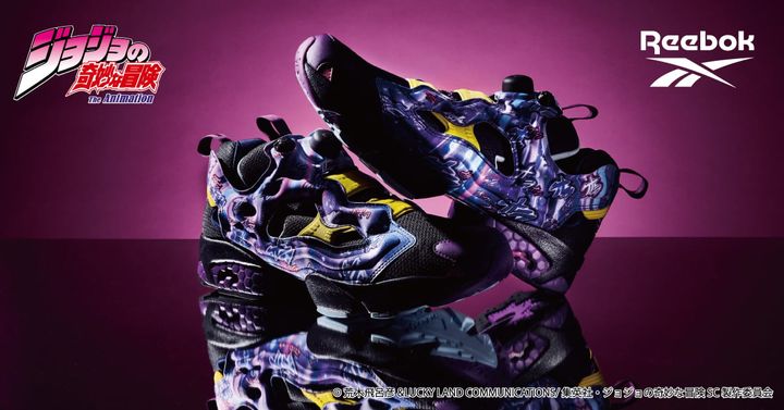 「ジョジョの奇妙な冒険 スターダストクルセイダース Reebokコラボ スニーカー＜INSTAPUMP FURY 94＞」