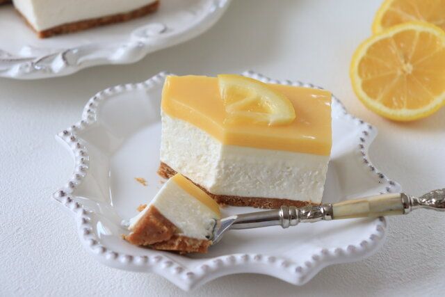 レモンヨーグルトムースケーキ レシピ 完成