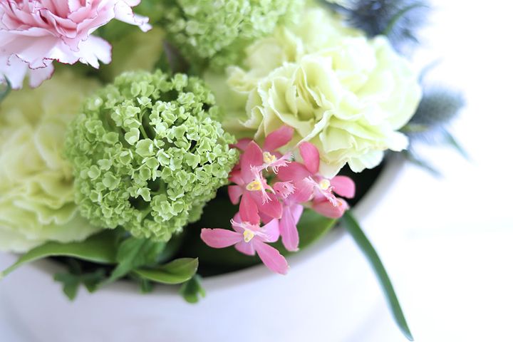 母の日のアレンジ手順