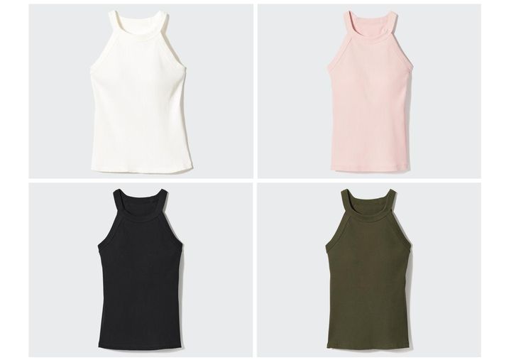 画像: 【ユニクロ】ホルターネックブラタンクトップ各¥2,290 www.uniqlo.com
