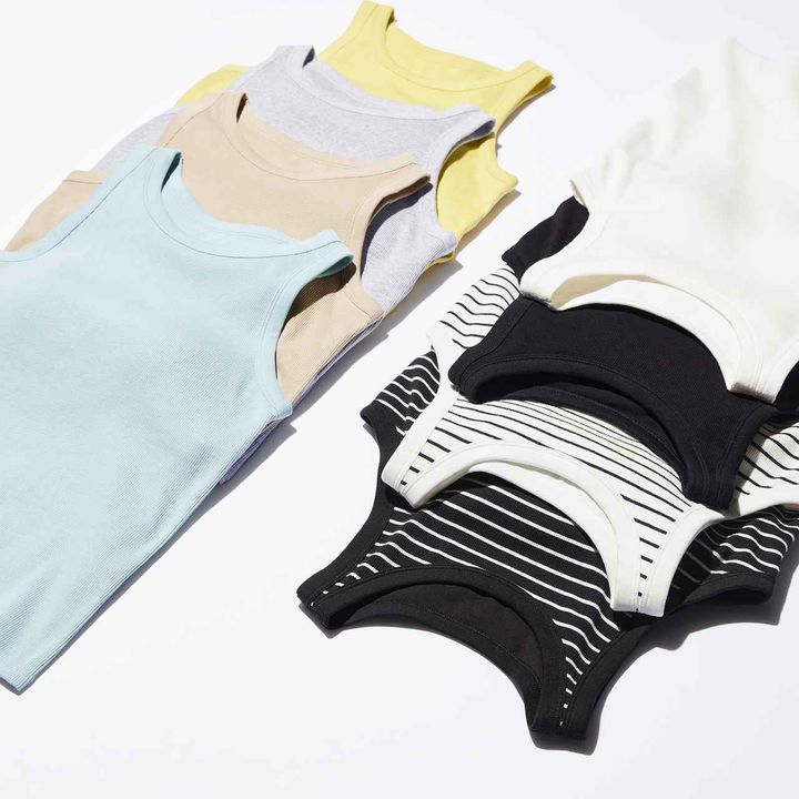 画像: 【ユニクロ】アメリカンスリーブブラタンクトップ各¥2,290 www.uniqlo.com