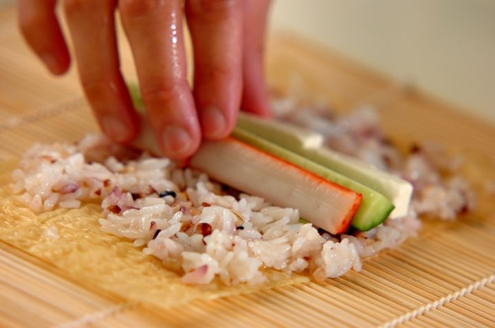 SOYカリフォルニアロールの作り方1