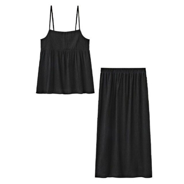 しまむらの新作ビスチェとスカートのセット