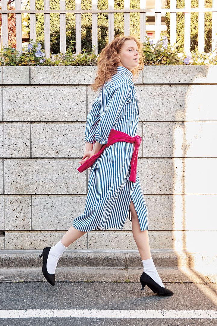 5月上旬の“シャツワンピース”コーデ10選。1枚持っていたらこんなに着まわせる！