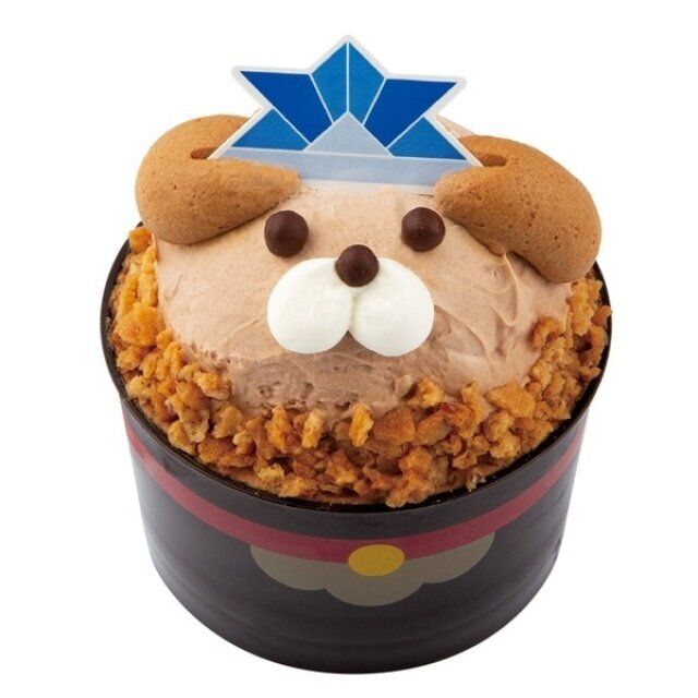 シャトレーゼのこどもの日 かわいいわんちゃんかぶとケーキ